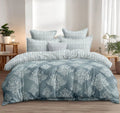 EssaBella Autumn Dohar  Microfibre for Double Bed Reversible All Season 86X94 InchDeep Blue