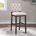 American Woodcrafters Lynwood Walnut Solid Wood Stationary 30-Inch Barstool