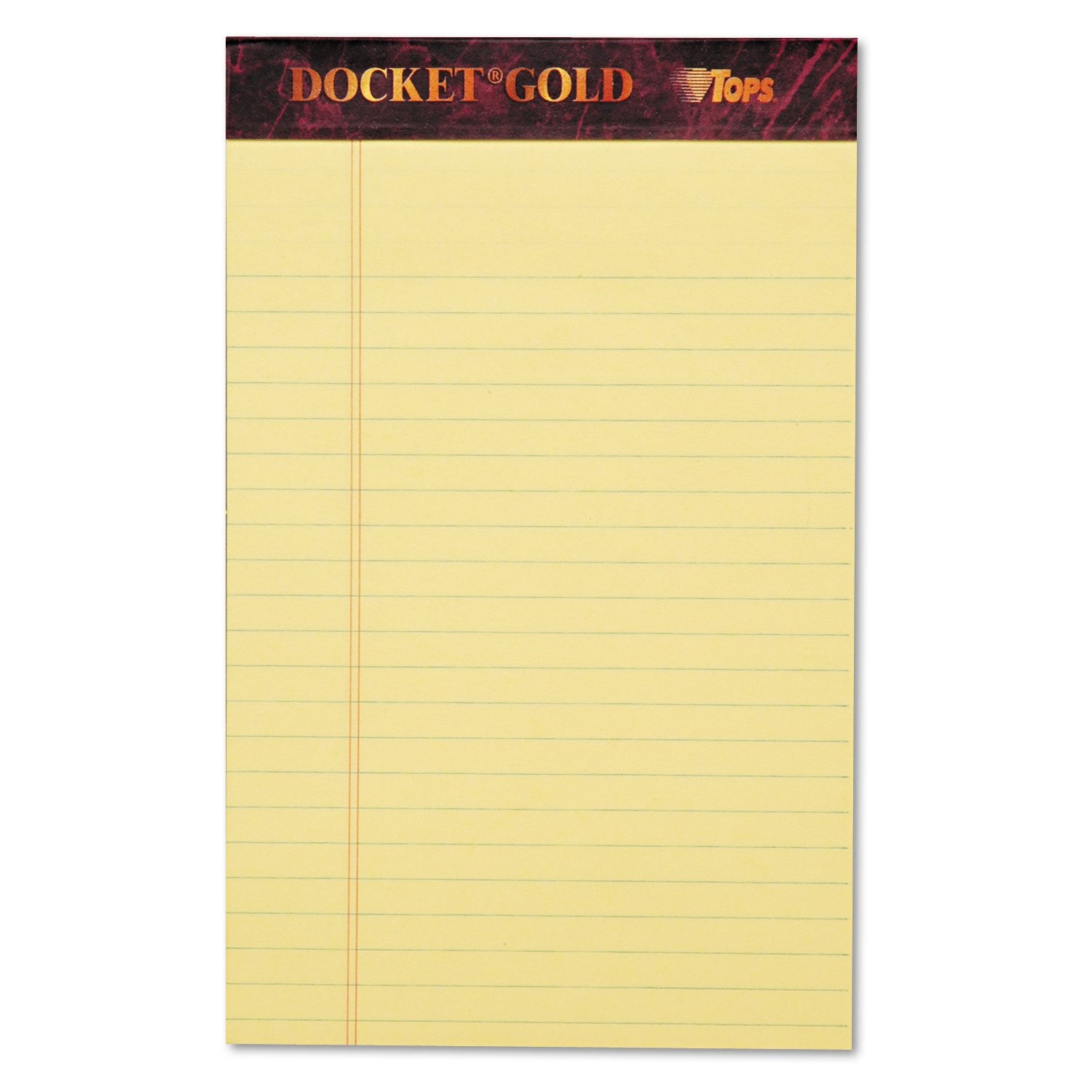 Tops 63900 Notepad,Jr. Legal Ruled,50 Sheets,5-Inch X8-Inch,12/Pk,Canary