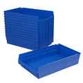 Akro-Mils 30178 Plastic Nesting Shelf Bin Box, (18-Inch X 11-Inch X 4-Inch), Blue, (12-Pack)
