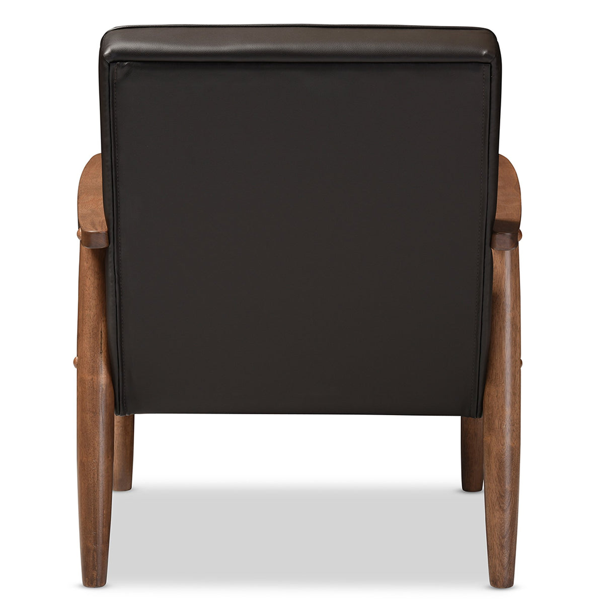 Baxton Studio Sorrento Armchair, 1 Seater, Brown