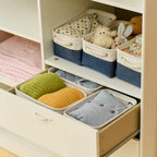 Thewarmhome Storage Basket For Organizing - Small 12X8X5.2 Inch 6 Pack Collapsible Storage Bin For Shelves, Canves Storage Cubes
