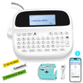 Volengo M950 Ptouch Label Maker Machine, Rechargeable Portable Labeler Machine With Tapes 12Mm White, Bluetooth Handheld Label P