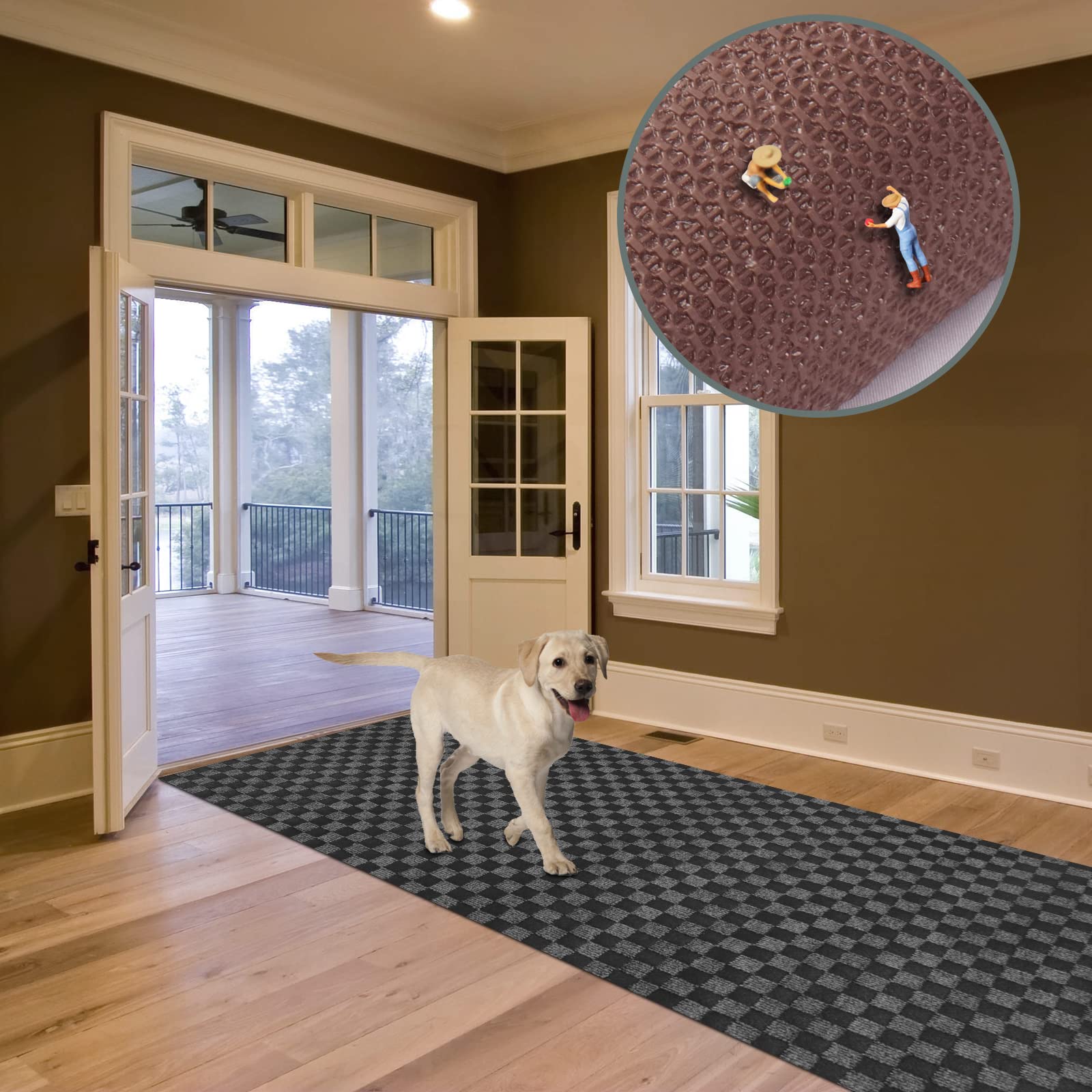 Custom Size Runner Rug 3 Ft X 81 Ft, Zgr 2-82Ft Carpet Runners Hallway Entryway Kitchen Garage Laundry Room Area Rugs With Non-S