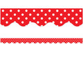 Teacher Created Resources Border Trim, Red Mini Polka Dots (4665)