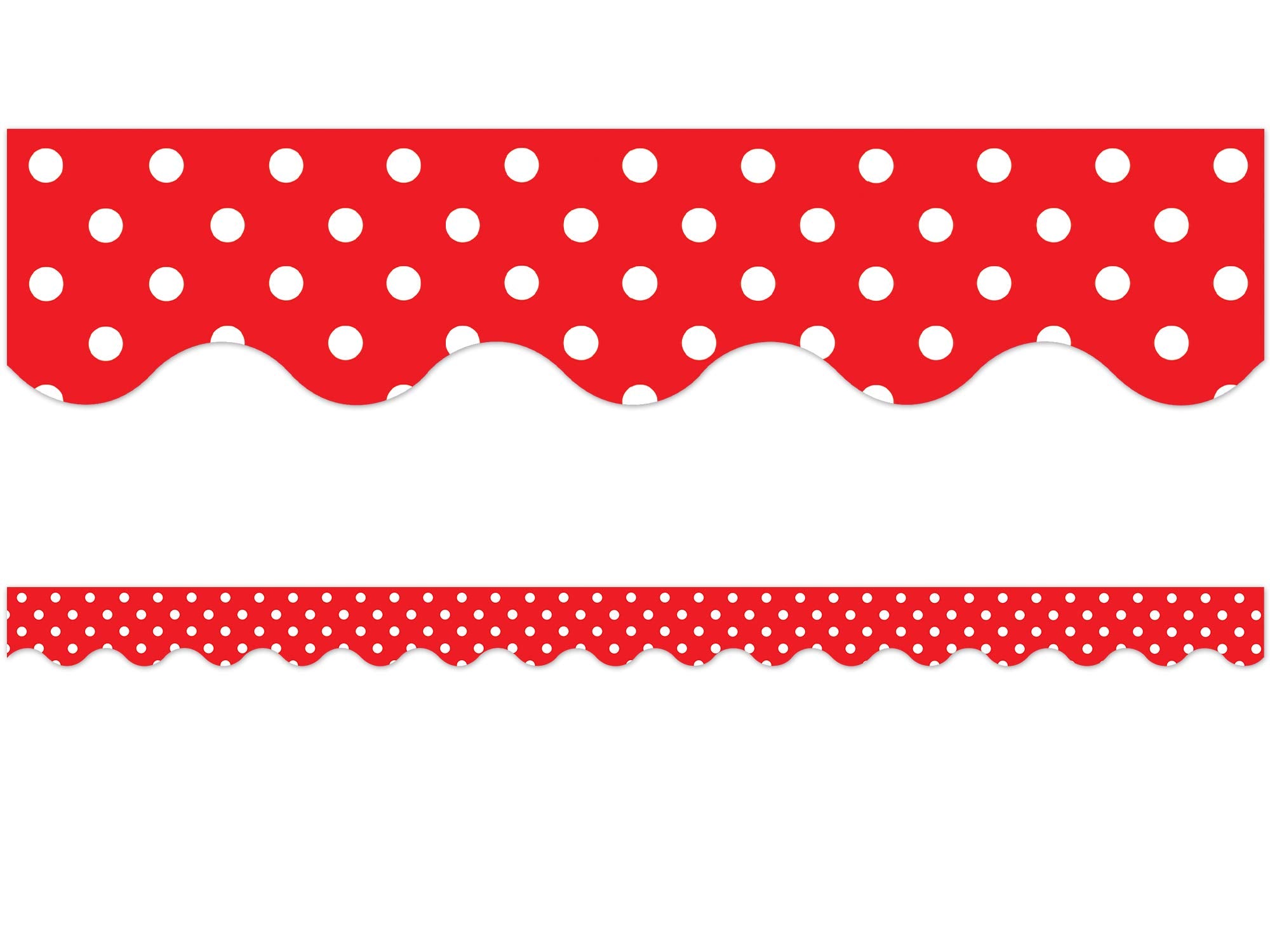 Teacher Created Resources Border Trim, Red Mini Polka Dots (4665)