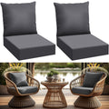 Patelai 4 Pcs Outdoor Deep Seating Cushions For Patio Furniture 24 X 24 Inch Waterproof Fade Resistant Patio Furniture Back Pads