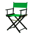 Casual Home Directors Chair ,Black Frame/Green Canvas,18 - Classic Height