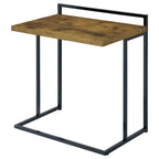 Coaster Home Furnishings Dani Rectangular Snack Table with Metal Base Antique Nutmeg and Black