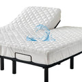 Quilted 36-39'' Split Top California King Mattress Protector Pad For Adjustable Bed With Upper Flex Head Waterproof Padded Toppe