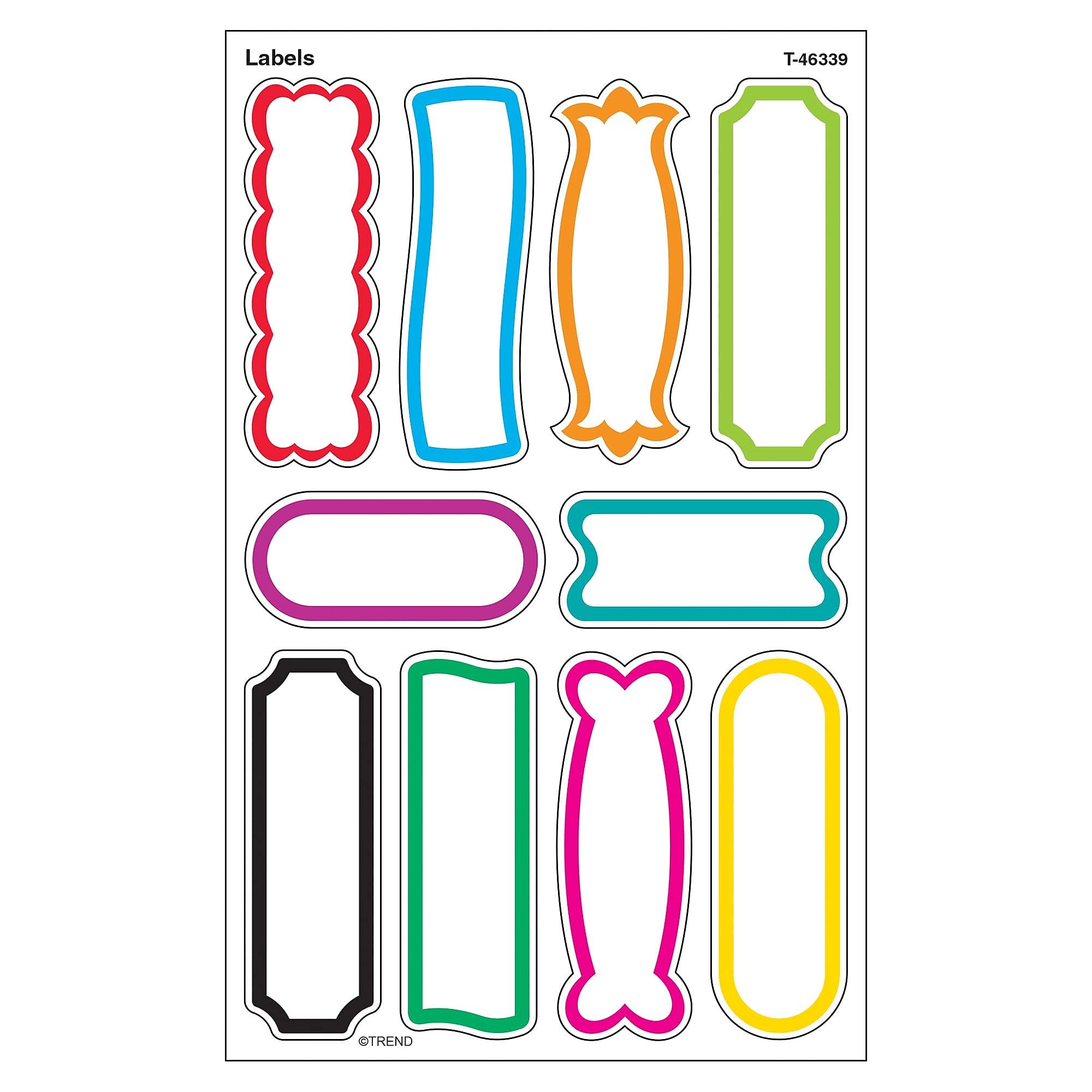 Trend Labels Large Supershapes Stickers, Classroom Incentives, 80 Count