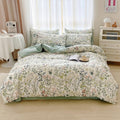 Botanical Flower Duvet Cover King Vintage Garden Floral Duvet Cover Soft 100% Cotton Comforter Cover Aesthetic Wildflower Duvet