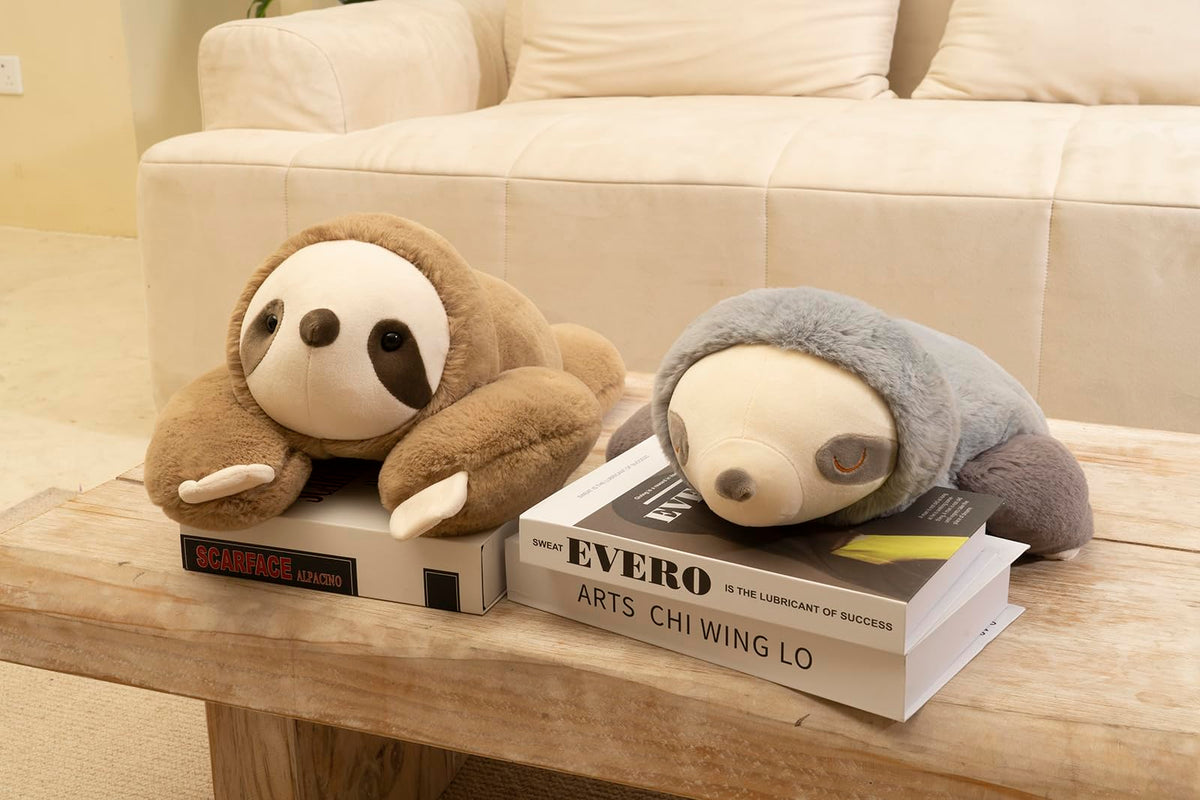 Niuniu Daddy Weighted Sloth Stuffed Animals For Anxiety, 3.3Lb Large Weighted Plush Animal Pillow For Kids Adults, 20In Cute Wei