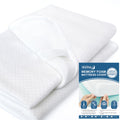 Cover For Mattress Topper Full Size 1-2 Inch Full Memory Foam Cover With Zipper, Viscose Made From Bamboo And 3D Mesh Backing Ma