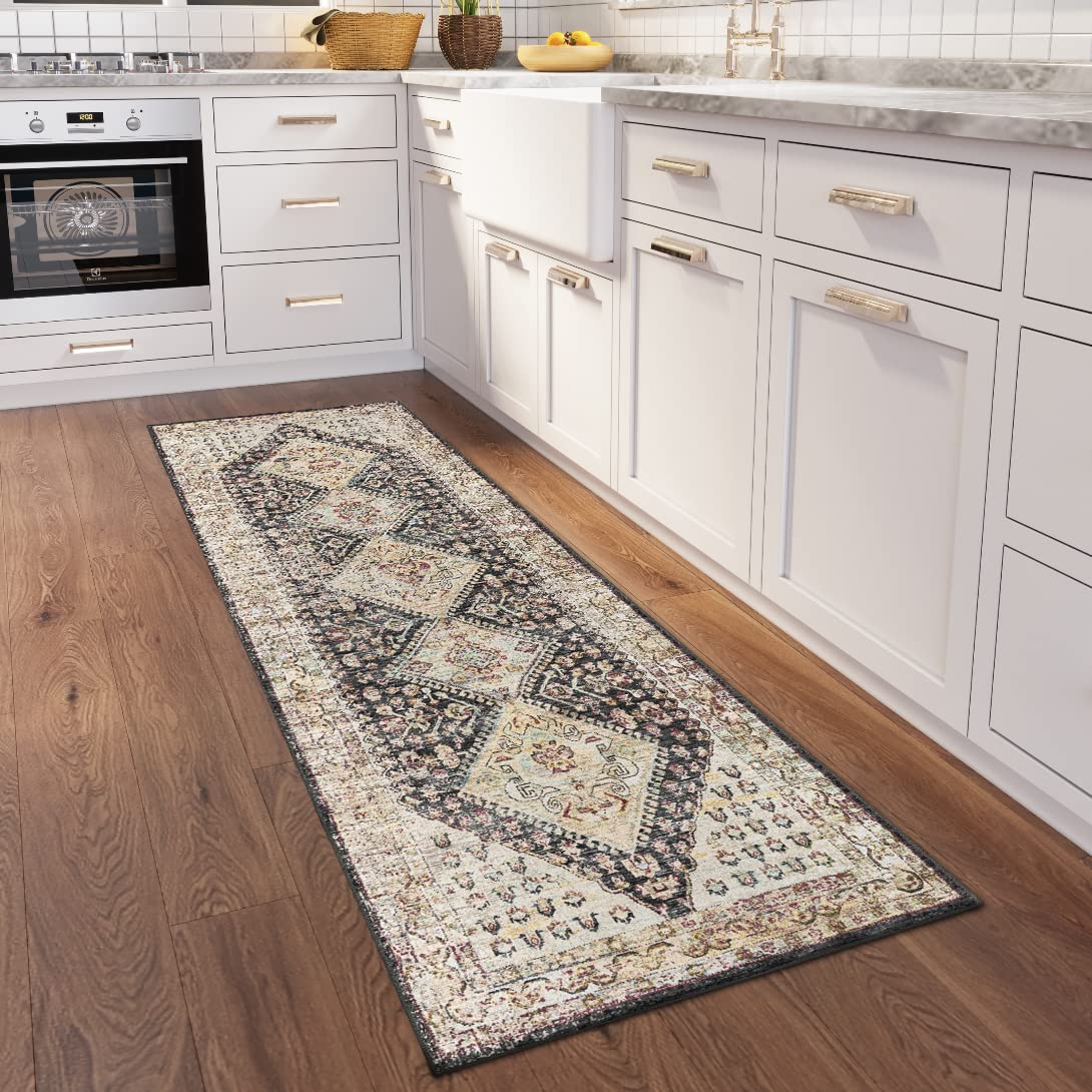 Dalyn Rugs Jericho Jc9 Midnight 2'6" X 12' Rectangle Soft Runner Rug, Easy Clean, Non Shedding, Bedroom, Entry, Living Room, Dining Room, Kitchen Rug