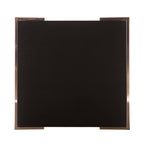 SEI Furniture Barcia Side Table, Standard, Black, Champagne