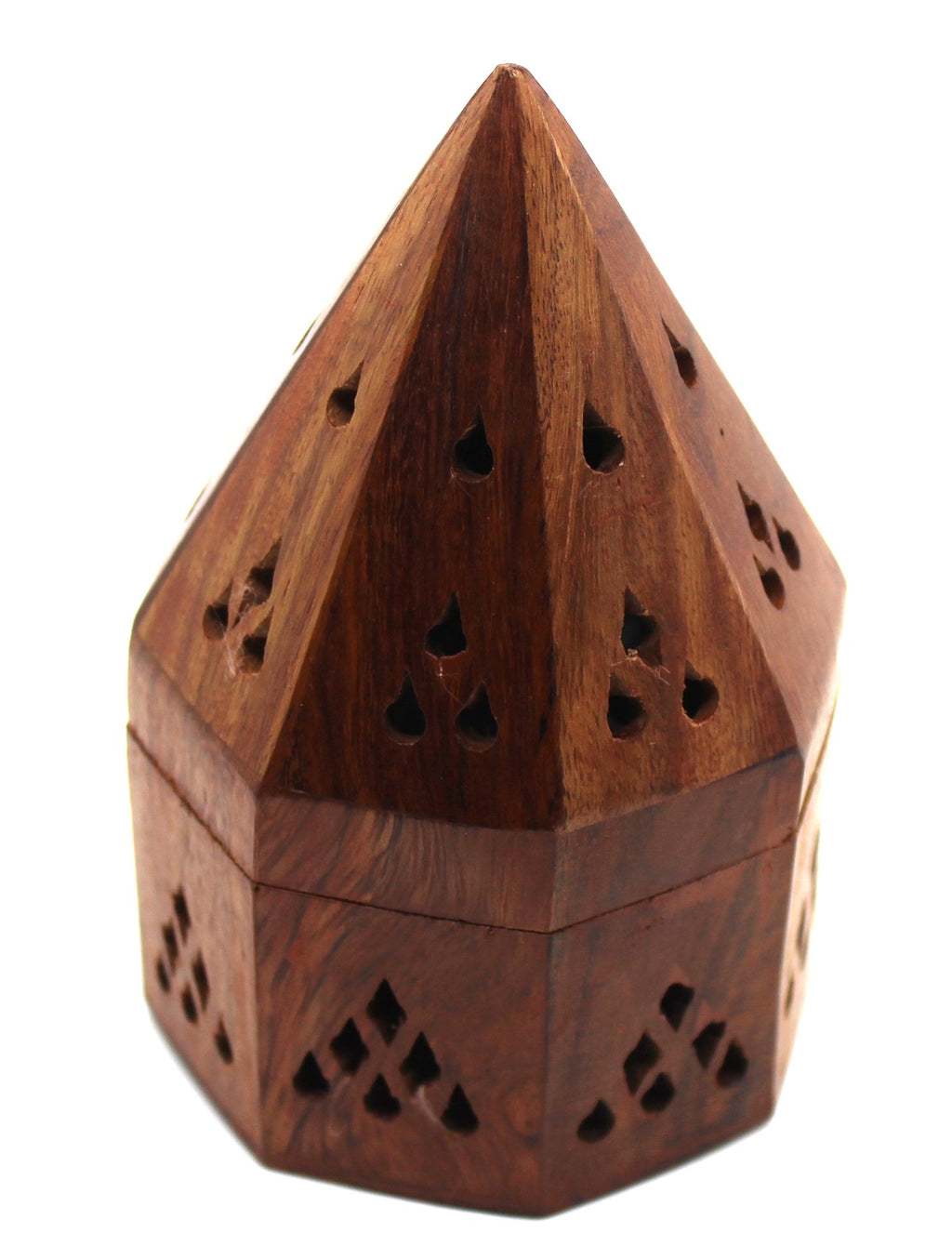 Govinda - 5 Inch Temple Wooden Charcoal/Cone Burner