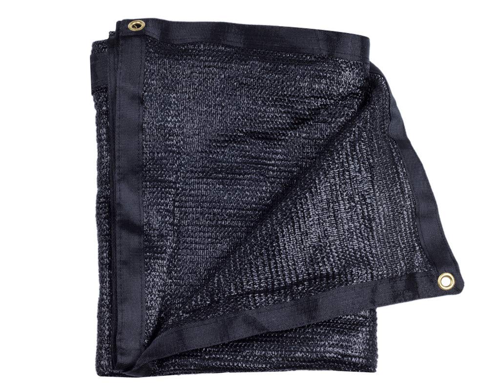 E.Share 40% Shade Cloth Black Premium Mesh Shade Panel With Grommets 12Ft X 6Ft