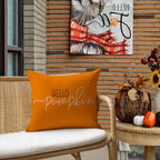 Rabusofa Fall Pillows Covers 18X18 Autumn Hello Pumpkin Pillows Decorative Throw Pillows,Lumbar Outdoor Thanksgiving Cushion Cov