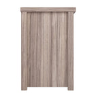 Flash Furniture Sheffield TV Stand for up to 80" TVs - Modern Gray Wash Finish & Full Glass Doors - 65" Engineered Wood Frame - 3 Height Adjustable Shelves
