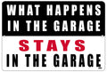 Funny Mechanic Metal Tin Sign Wall Decor Man Cave Bar What Happens In The Garage