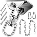 Hammock Hanging Kit With Swing Chain, Morzejar Stainless Steel 1000Lb Heavy Duty Capacity Hammock Hooks, Morzejar 360 Swivel Han