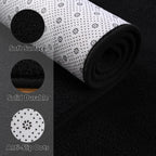 Larhom Large Modern Area Rugs For Bedroom Living Room, 5X7 Feet Black Rug, Thickened Memory-Foam Indoor Carpets, Minimalist Rug