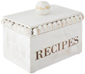 Mud Pie White Beaded Recipe, box 4 1/2 x 6 1/2  card 3 1/2 x 5 1/2