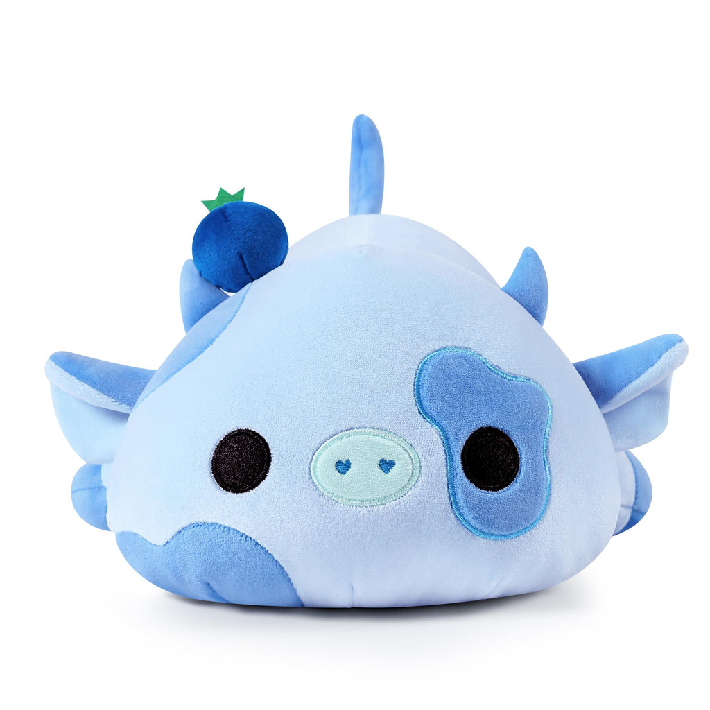 Onsoyours 9 Inch Blueberry Cow Plush Toy Stuffed Animal Polyester