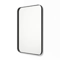 Better Bevel Wall Mirror | Bathroom Vanity Mirror | Black Metal Frame | 20 x 30 Rectangle
