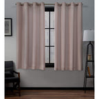 Exclusive Home Loha Linen Grommet Top Curtain Panel Pair, 54''x63'', Blush