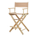 Casual Home 24 Directors Chair Natural Frame with Tan Canvas, Counter Height