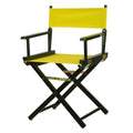 Casual Home Directors Chair ,Black Frame/Yellow Canvas,18 - Classic Height