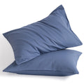 Ntbay King Cotton Pillowcases - Envelope Closure 20X36 Pillowcases Set Of 2, Breathable And Soft Bed Pillow Cases, Denim Blue