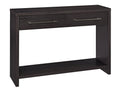 ClosetMaid 1662 Console Table with 2 Storage Drawers, Black Walnut