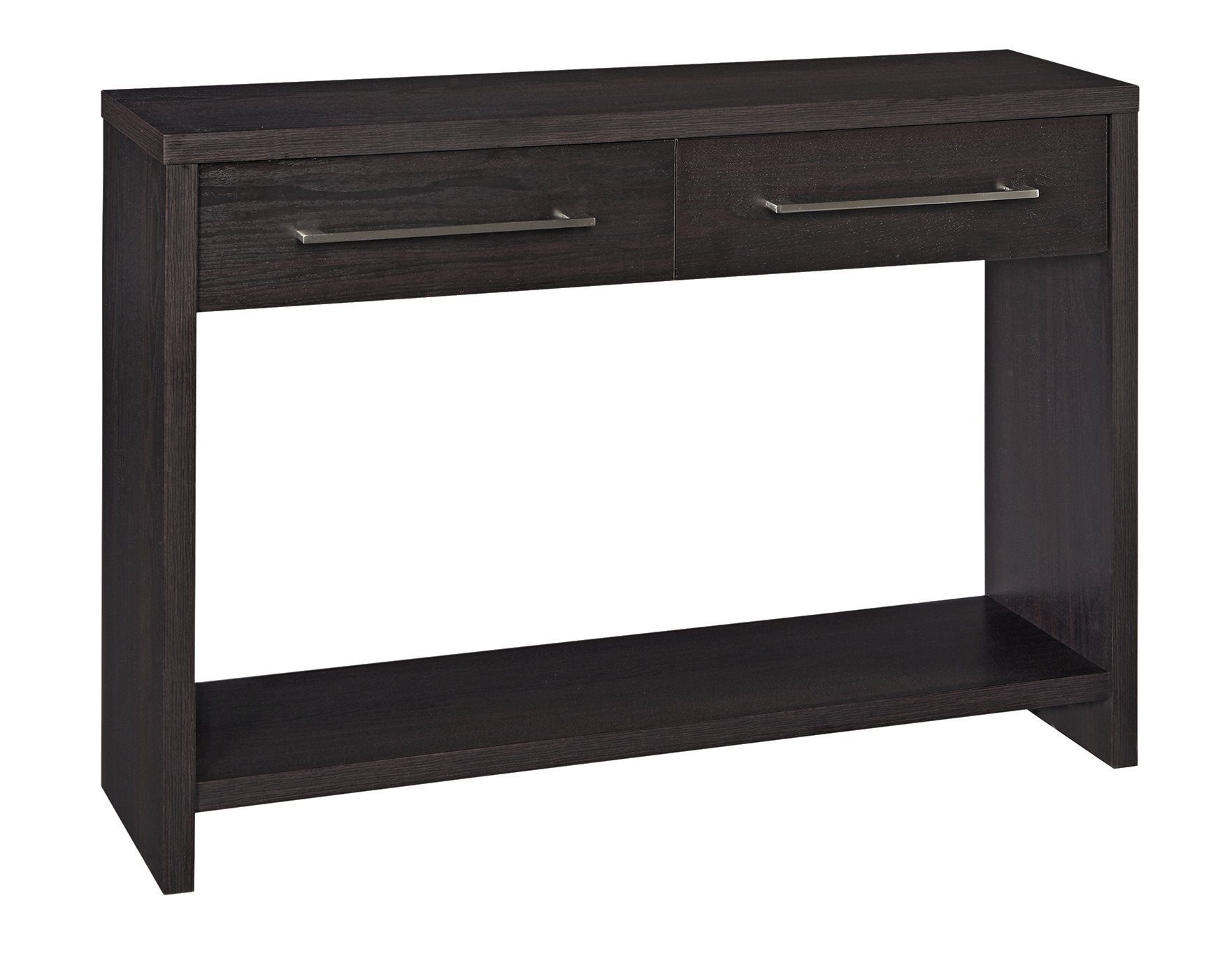 ClosetMaid 1662 Console Table with 2 Storage Drawers, Black Walnut