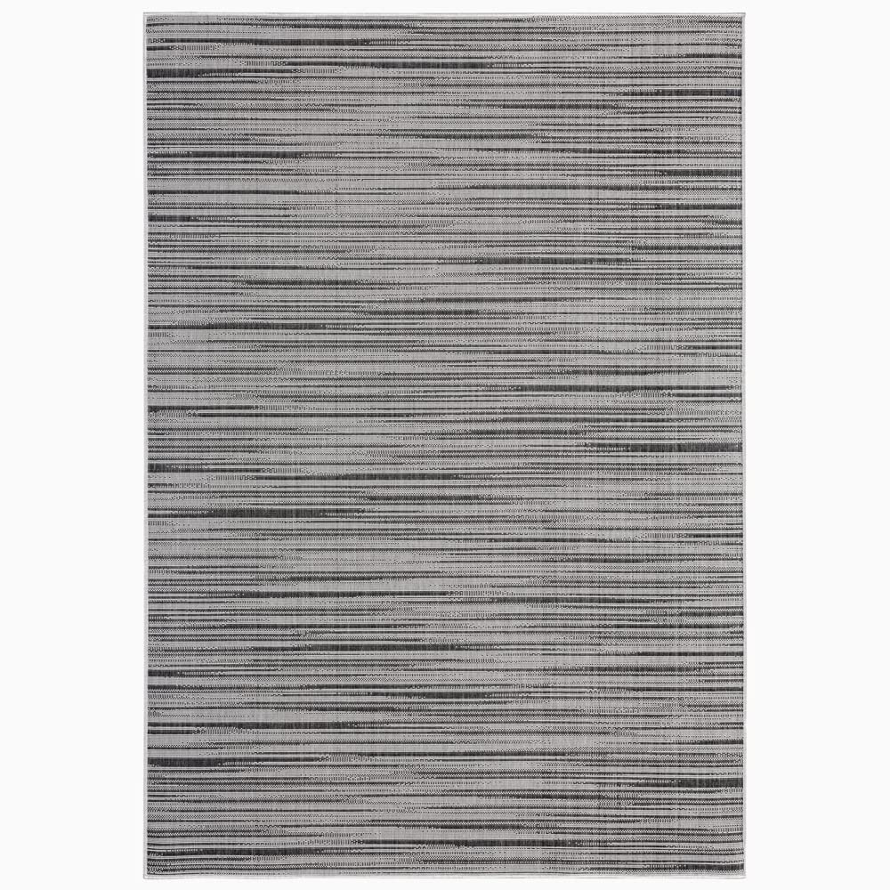 Nicole Miller New York Patio Country Wynona Indoor/Outdoor Area Rug, Black/Beige, 7'9'X10'2' Rectangle