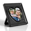 KWANWA Picture Frame Personalized Voice 20S Recordable, 3.9x3.9 Love Heart Shape Gifts for Graduation, Christmas, Birthday, Wedd