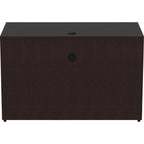 Lorell Essentials Espresso Laminate Bridge, 48" X 24" X 29.5"