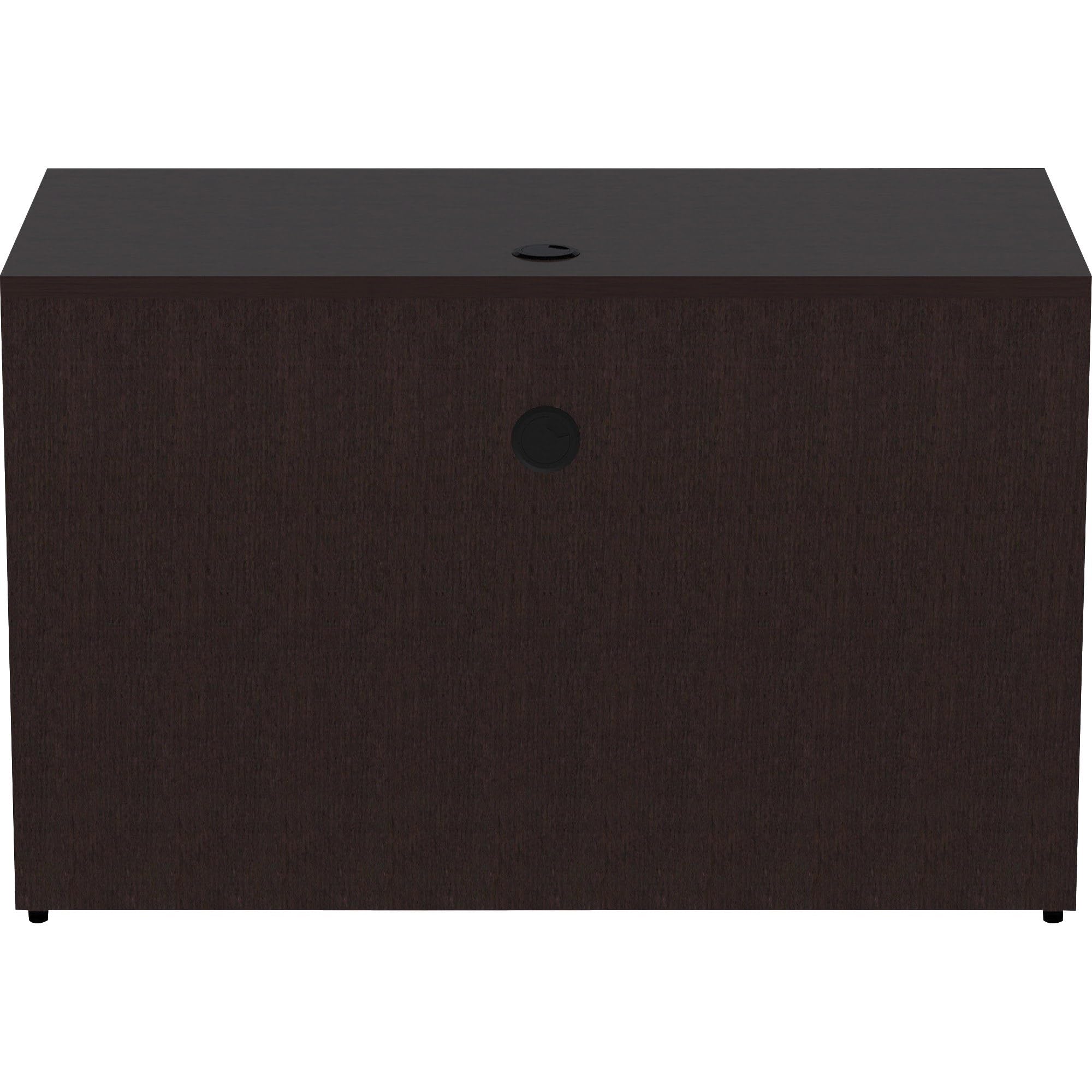 Lorell Essentials Espresso Laminate Bridge, 48" X 24" X 29.5"