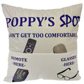 Poppy Gifts Dad Grandpa Gifts, 2-Pocket 2-Sided Poppy Pillow Covers 18X18 Inch And Poppy Ever Engraved Spoon, Fathers Day Birthd