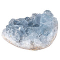 Rockcloud Natural Raw Blue Celestite Mineral Healing Crystal Cluster Geode Irregular Home Decoration Gemstone Specimen, 0.48-0.6