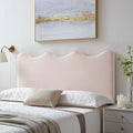 Modway Athena Performance Velvet Twin Headboard in Pink