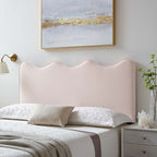 Modway Athena Performance Velvet Twin Headboard in Pink