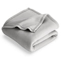 Bare Home Polar Fleece Blanket - King Blanket - Light Grey - Warm & Cozy - Premium Fleece Blanket - Blanket for Bed, Sofa, Campi