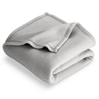 Bare Home Polar Fleece Blanket - King Blanket - Light Grey - Warm & Cozy - Premium Fleece Blanket - Blanket for Bed, Sofa, Campi