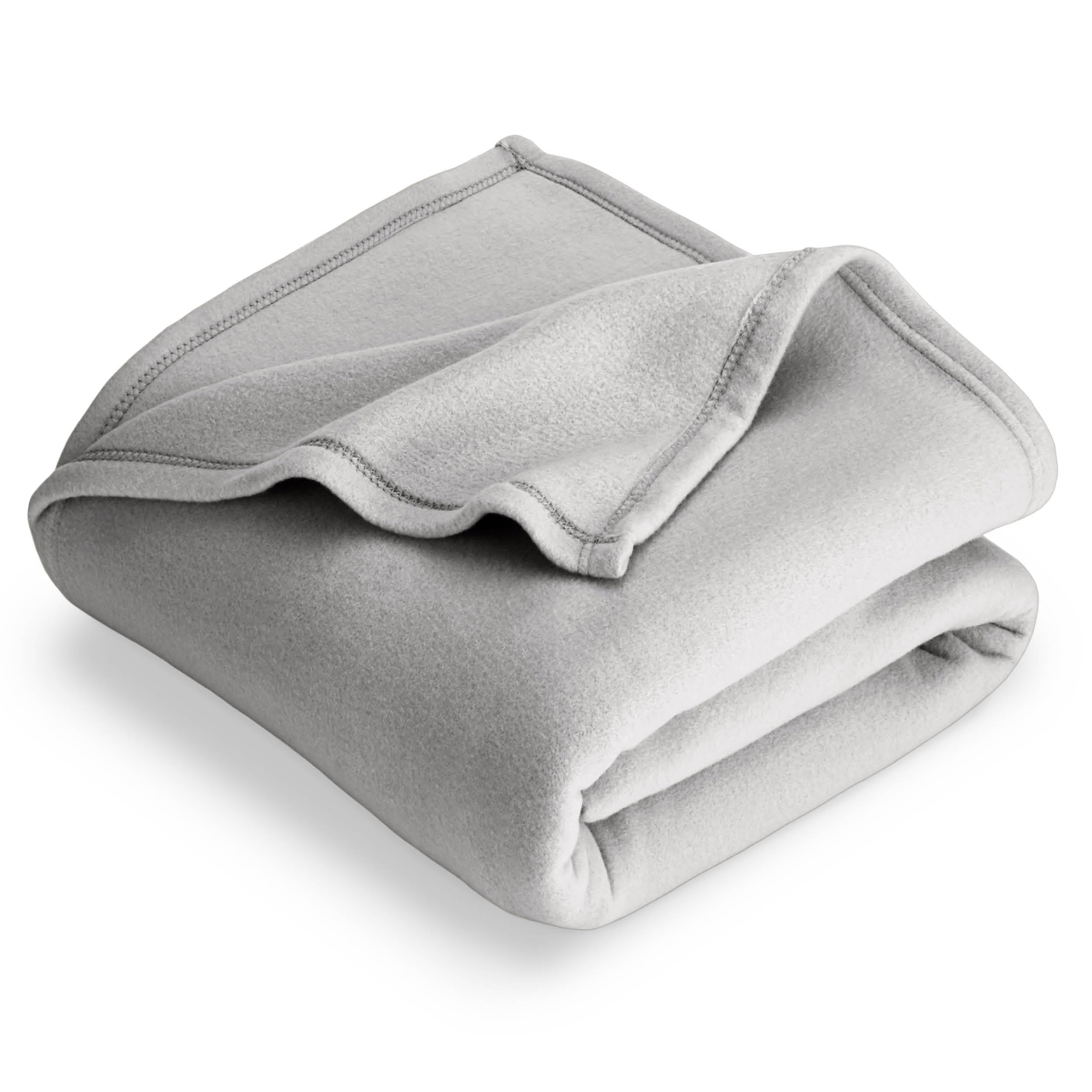 Bare Home Polar Fleece Blanket - King Blanket - Light Grey - Warm & Cozy - Premium Fleece Blanket - Blanket for Bed, Sofa, Campi