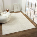 LUXE WEAVERS Grayson Collection 5970 Cream 6x9 Modern Abstract Area Rug