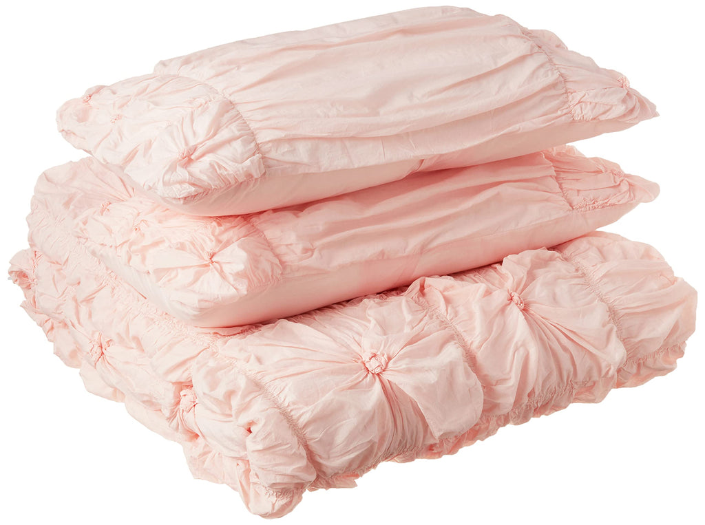 Rizzy Home | BT1392 | Polyester Comforter | 106"x92" Pink Solid
