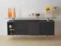 Neos Modern Furniture Buffet Cabinet, Black